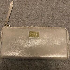 Coach Metallic Silver Wallet